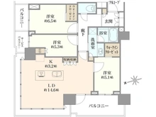 【東京都/港区芝浦】プラウドタワー芝浦 間取り図