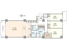 【東京都/渋谷区広尾】広尾ガーデンヒルズ ノースヒルO棟 間取り図