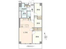 【東京都/港区芝浦】田町スカイハイツ 間取り図