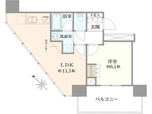 【東京都/港区海岸】ブリリアタワー浜離宮 間取り図