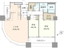 【東京都/港区東新橋】東京ツインパークス　ライトウィング 間取り図