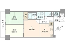 【東京都/港区芝】三田ハイデンス 間取り図