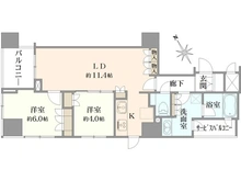 【東京都/港区芝浦】インプレストタワー芝浦エアレジデンス 間取り図