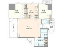 【東京都/港区芝浦】インプレストタワー芝浦エアレジデンス 間取り図