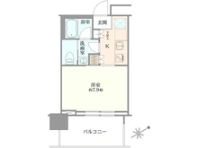 【東京都/港区海岸】ブリリアタワー浜離宮 間取り図