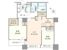 【東京都/港区東新橋】東京ツインパークス ライトウイング 間取り図