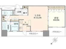 【東京都/港区芝】カテリーナ三田タワースイート ウエストアーク 間取り図