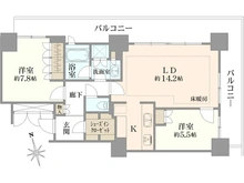 【東京都/港区芝浦】パークタワー芝浦ベイワード オーシャンウィング 間取り図