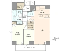 【東京都/港区西新橋】オープンレジデンシア虎ノ門 間取り図