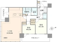 【東京都/港区浜松町】パークコート浜離宮ザ・タワー 間取り図
