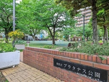 【東京都/港区芝浦】芝浦アイランドケープタワー  港区立プラタナス公園（現地より約410m）