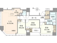 【東京都/千代田区一番町】ブリリア一番町 間取り図