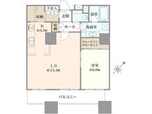 【東京都/港区東新橋】東京ツインパークス レフトウィング 間取り図