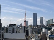 【東京都/港区海岸】スカイグランデ汐留 眺望：リビング西向き窓から撮影
ズームあり（2.0倍）