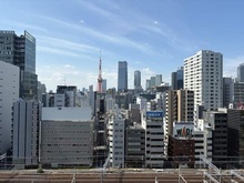 【東京都/港区海岸】スカイグランデ汐留 眺望：洋室西向きバルコニーより撮影
ズームなし