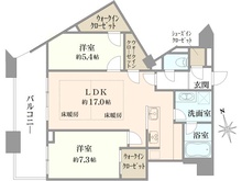 【東京都/港区芝浦】芝浦アイランドケープタワー 間取り図