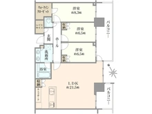 【東京都/港区芝浦】ブランズタワー芝浦 間取り図