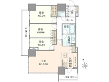 【東京都/港区芝浦】ブランズタワー芝浦 間取り図