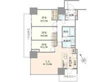 【東京都/港区芝浦】ブランズタワー芝浦 間取り図