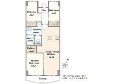 【東京都/足立区千住関屋町】グリーンコーポ千寿 1号棟 間取り図