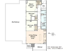 【東京都/新宿区高田馬場】パークシティ高田馬場 間取り図