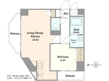 【東京都/中野区野方】ルーブル野方 間取り図