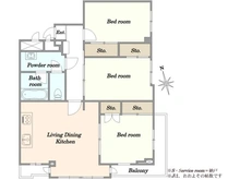 【東京都/大田区大森北】サンクレスト大森 間取り図