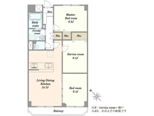 【東京都/江戸川区北葛西】葛西パークサイドハイツ 間取り図