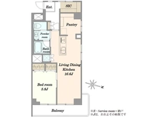 【東京都/品川区上大崎】秀和目黒駅前レジデンス 間取り図
