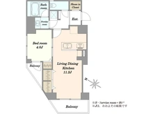 【東京都/台東区浅草】ライオンズマンション浅草三社 間取り図
