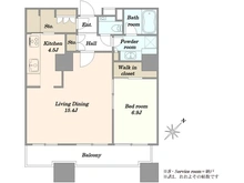 【東京都/港区東新橋】東京ツインパークスレフトウィング 間取り図