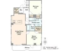 【東京都/港区白金台】サンビューハイツ高輪台 間取り図
