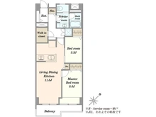【東京都/目黒区下目黒】マンション清水台 間取り図