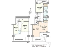 【東京都/新宿区北新宿】クレッセント新宿柏木 間取り図