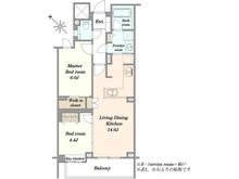 【東京都/目黒区目黒】オーベル目黒 間取り図