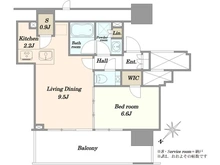 【東京都/品川区西五反田】シティタワー目黒 間取り図