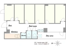 【東京都/新宿区北新宿】コモドスクウェア北新宿 間取り図