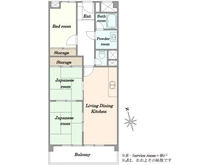 【東京都/目黒区目黒本町】ドルフ目黒 間取り図