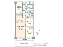 【東京都/世田谷区駒沢】パーク・ハイム駒沢 間取り図