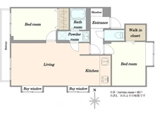 【東京都/中野区弥生町】中野弥生エコーハイツ 間取り図