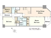 【東京都/品川区上大崎】目黒プラザ 間取り図