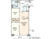 【東京都/目黒区目黒】シャンボール第二目黒 間取り図