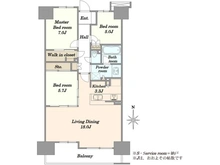 【東京都/北区豊島】ヴェレーナ王子 間取り図