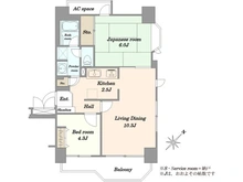 【東京都/品川区荏原】東急ドエルアルス武蔵小山 間取り図