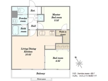 【東京都/品川区西五反田】ガーデンコーポ不動前 間取り図