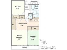 【東京都/江戸川区小松川】さくらマンション小松川 間取り図