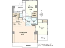【東京都/品川区上大崎】マンション雅叙苑5号棟 間取り図