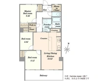 【東京都/品川区上大崎】マンション雅叙苑 間取り図