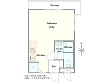 【東京都/杉並区堀ノ内】マンション方南町二葉 間取り図