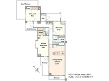 【東京都/品川区上大崎】朝日マンション目黒 間取り図
